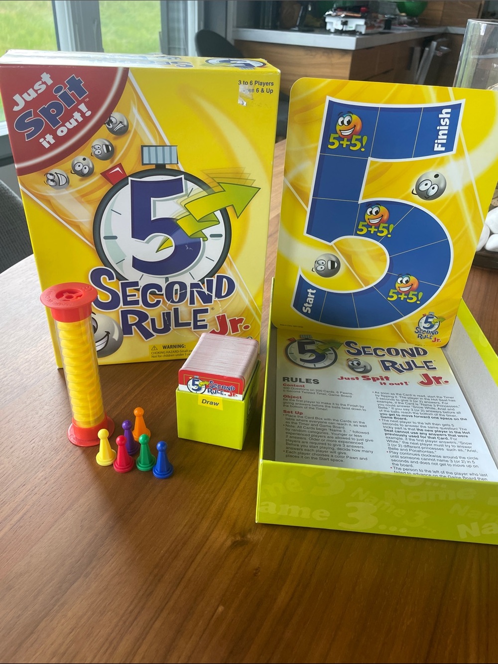 Kids Game - 5 Second Rule Jr. with Multicolor Pieces